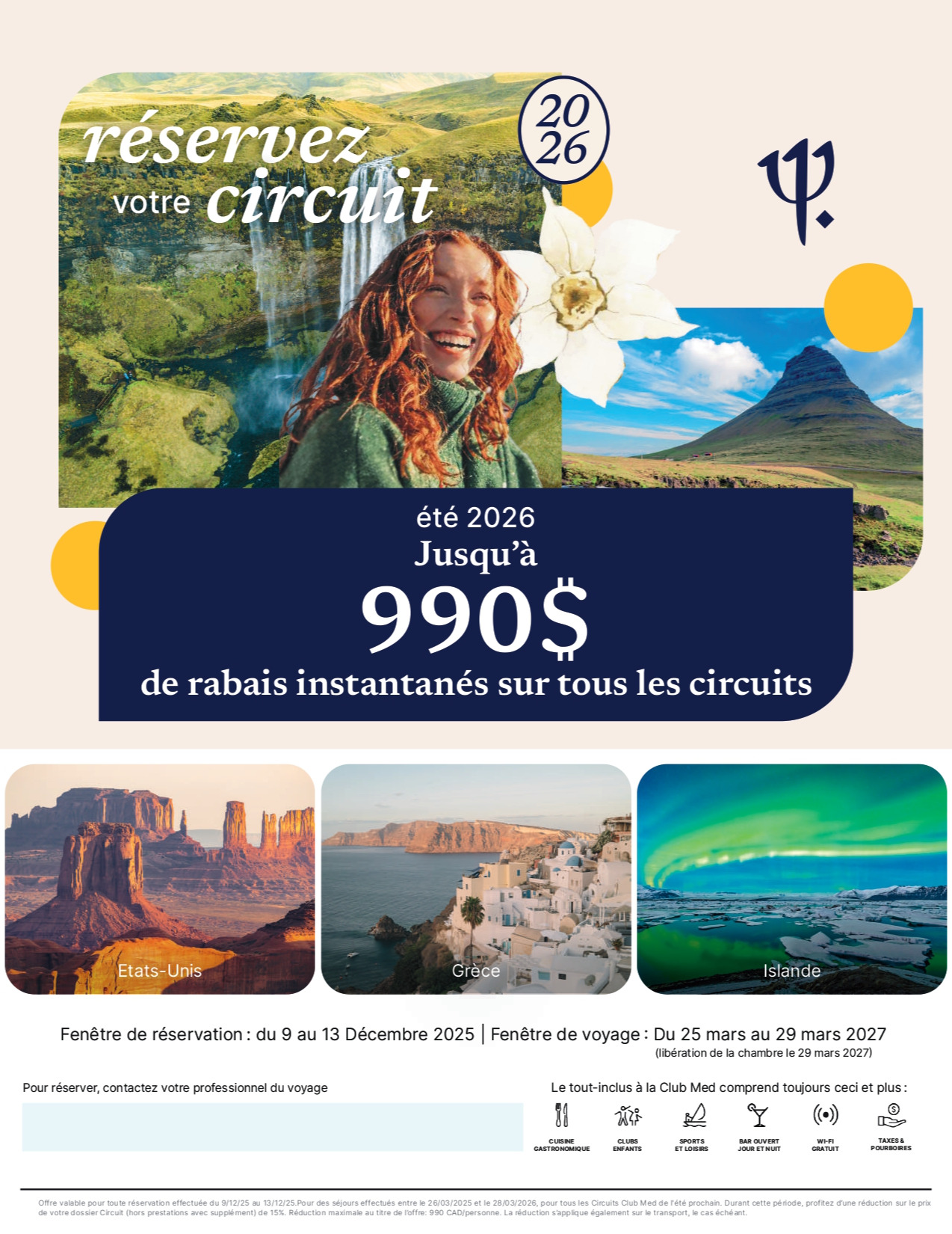 Club Med Promotions Black Friday 50% off with Aqua Terra Travel CLUB MED PROMOTION Flyer SECTION-0 EN
