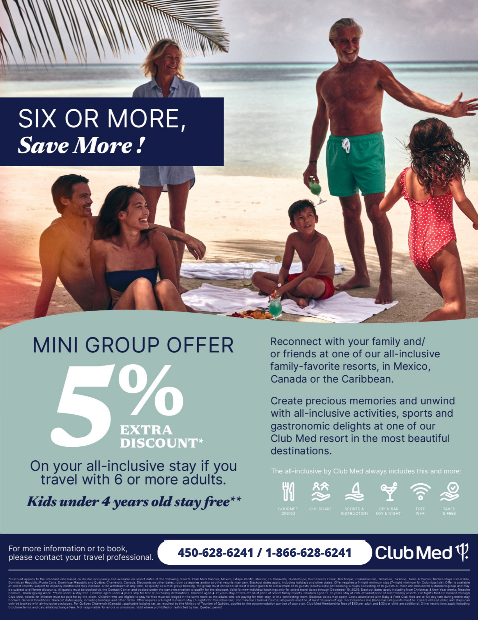 Club Med Promotions Mini Group Offer with Voyages Aqua Terra CLUB MED PROMOTION Flyer SECTION-4 EN