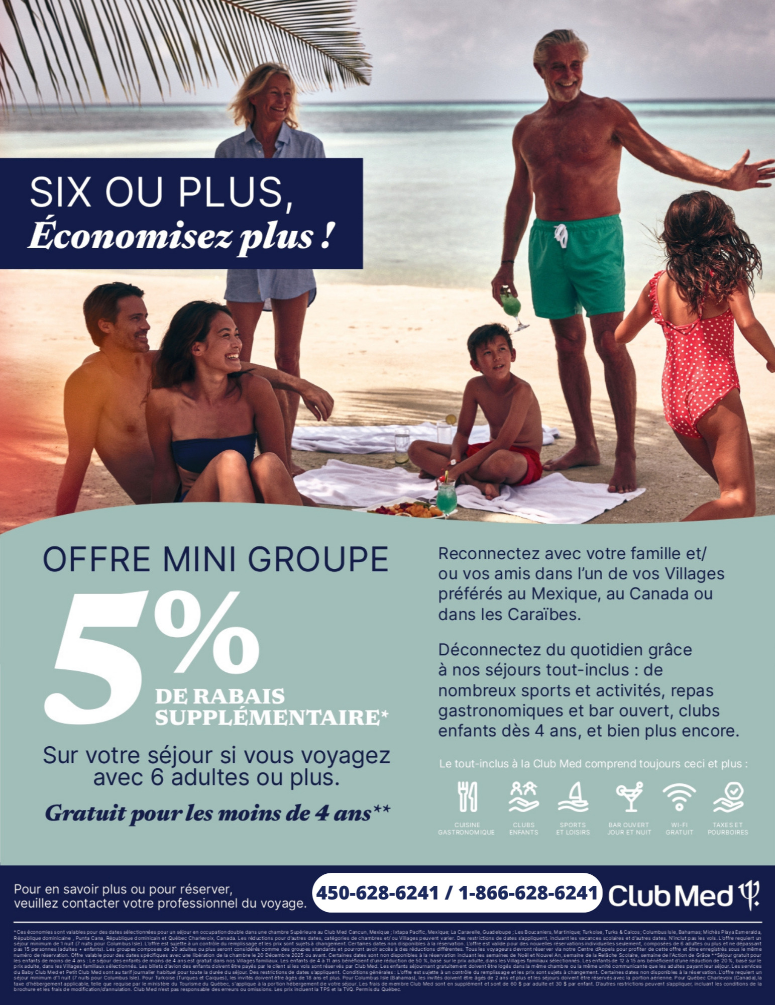 Promotions Club Med Offre Mini Groupe avec Voyages Hautes-Laurentides CLUB MED PROMOTION Flyer SECTION-4 FR