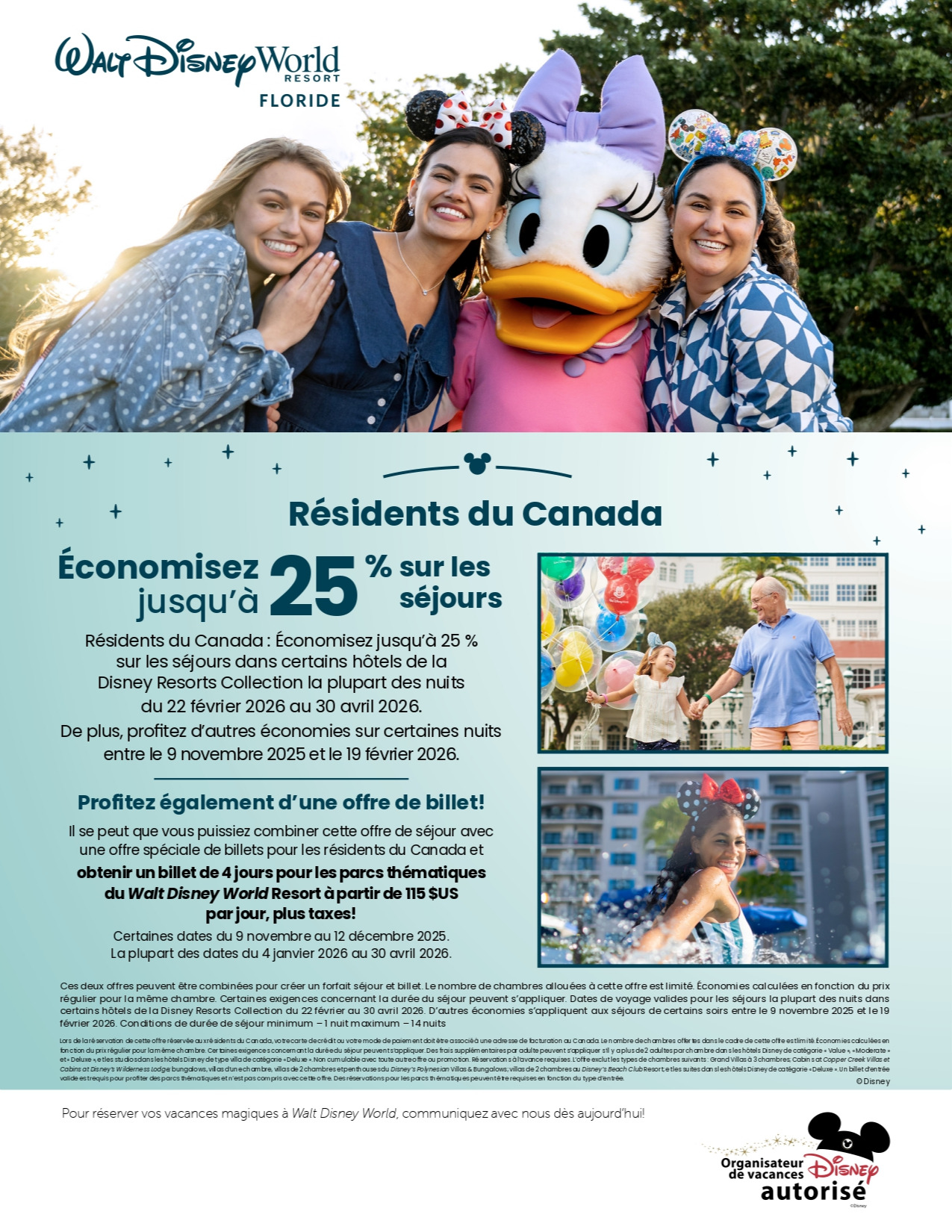 Walt Disney World Resort en Floride Séjournez Plus Longtemps Et Économisez Plus ! DISNEY PROMOTION Flyer SECTION-5 Flyer FR